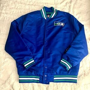 NFL Seattle Seahawks Blue Bomber Jacket (Men’s M)